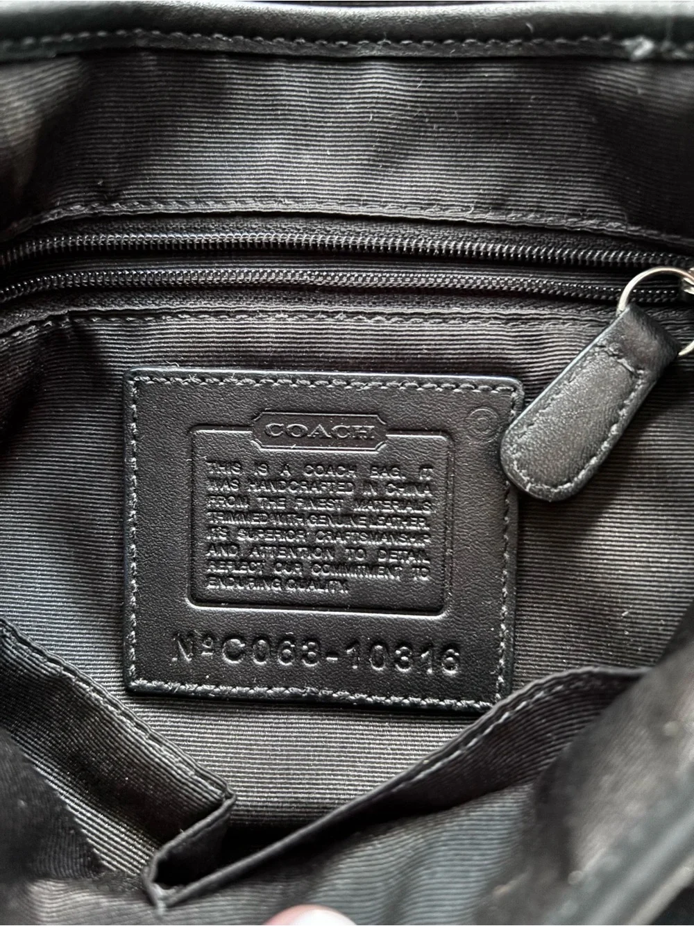 Coach F10188 Vintage Small Soho Black Leather Shoulder Bag